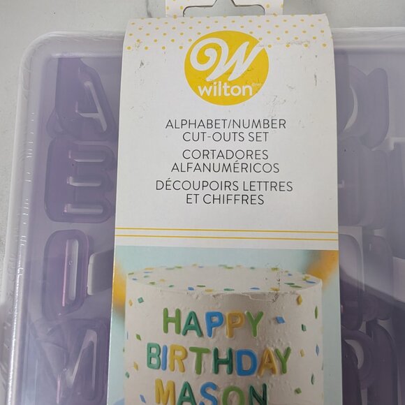 Wilton Alphabet/Number Cake Decorating Cut-Outs Set - Picture 3 of 5